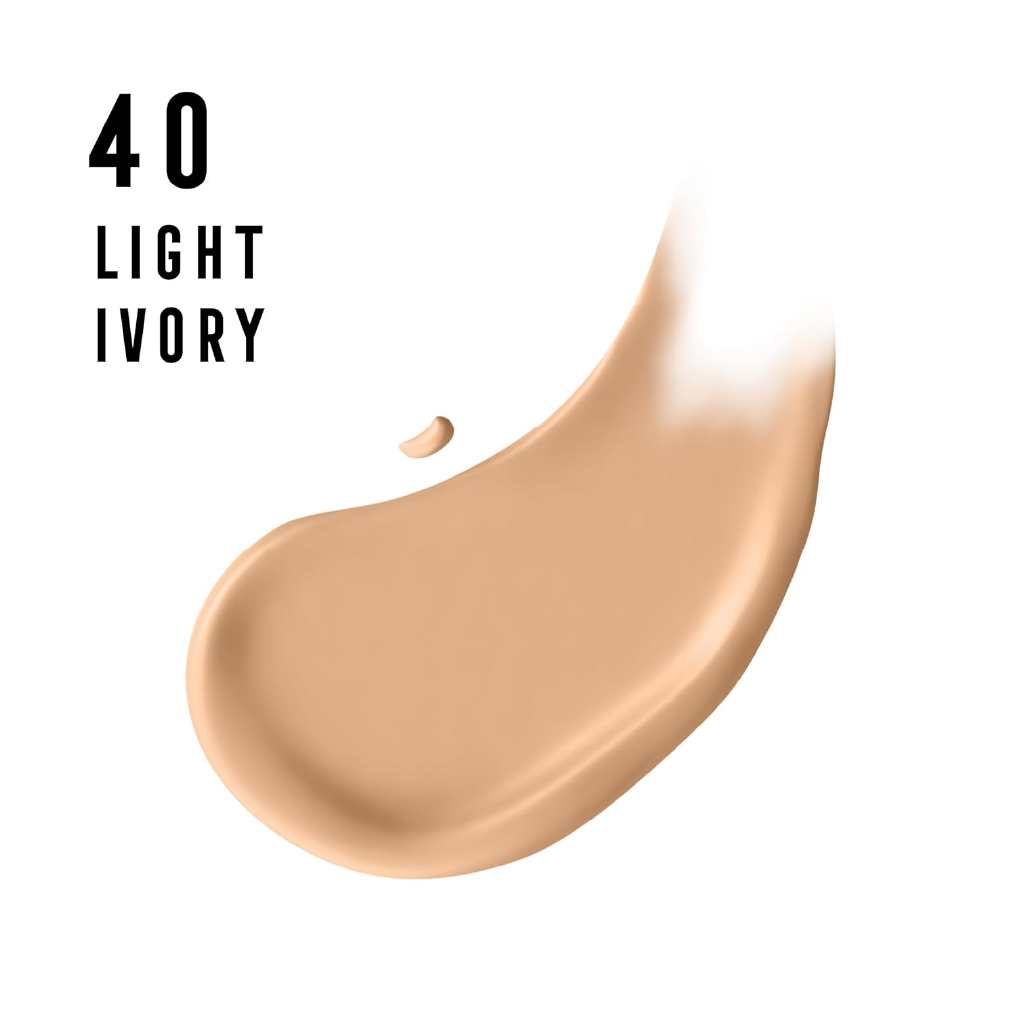 Max Factor, Miracle Pure Foundation Light Ivory 40, Lightweight foundation with natural finish, 30 ml