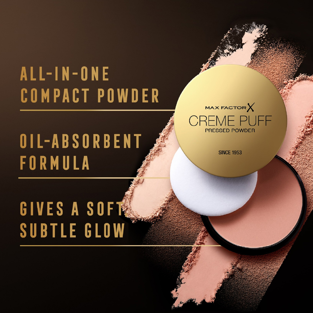 Max Factor, Crème Puff Refill, Soft pressed powder for medium beige skin