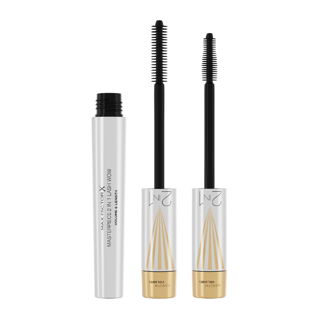 Max Factor, Masterpiece 2-in-1 Lash WOW Mascara, Volume and lift mascara for dramatic lashes, 12 ml — typical mascara size inferred
