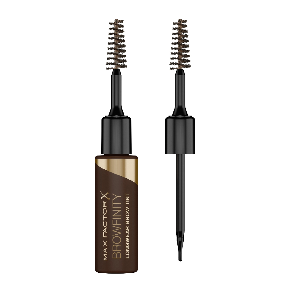 Max Factor, Browfinity Longwear Brow Tint, Long-lasting tinted eyebrow gel for natural look, medium brown