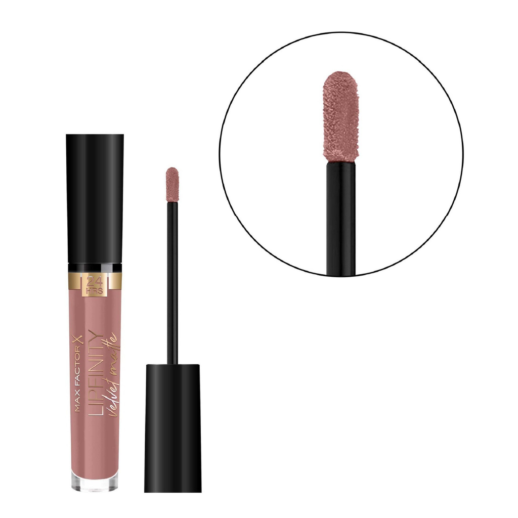 Max Factor, Lipfinity Velvet Matte Lipstick 035 Elegant Brown, Long-wear matte lip colour, 3.5 ml