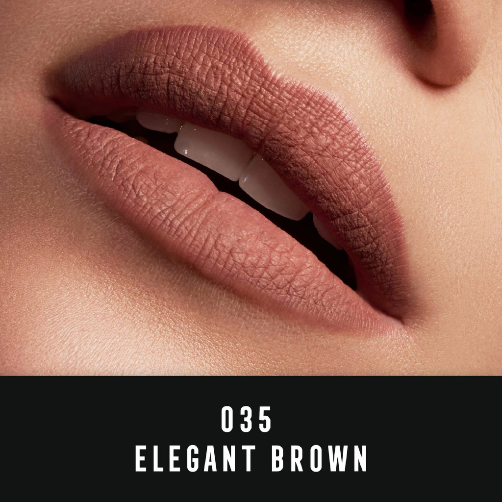 Max Factor, Lipfinity Velvet Matte Lipstick 035 Elegant Brown, Long-wear matte lip colour, 3.5 ml
