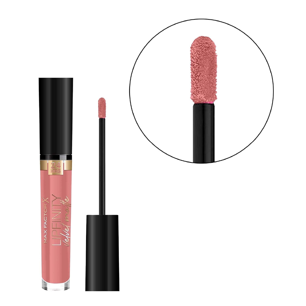 Max Factor, Facefinity Velvet Matte Lipstick 045 Posh Pink, Velvet matte lipstick with vibrant pink colour