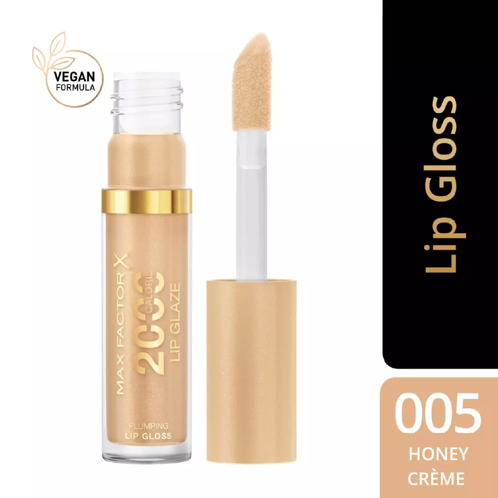 Max Factor, 2000 Calorie Lip Glaze 005 Honey Crème, Moisturizing lip gloss with honey crème shade