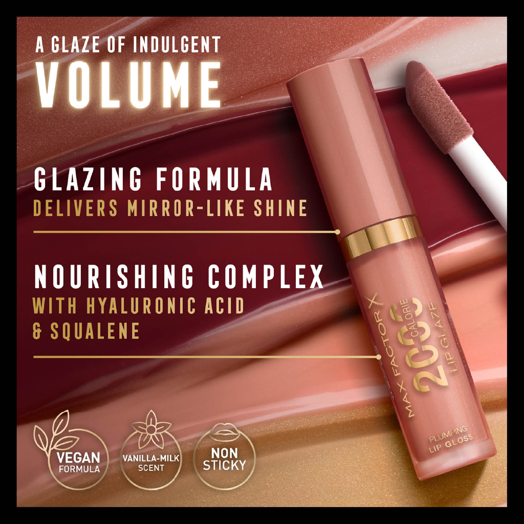 Max Factor, 2000 Calorie Lip Glaze, High-shine moisturizing lip gloss, cotton candy