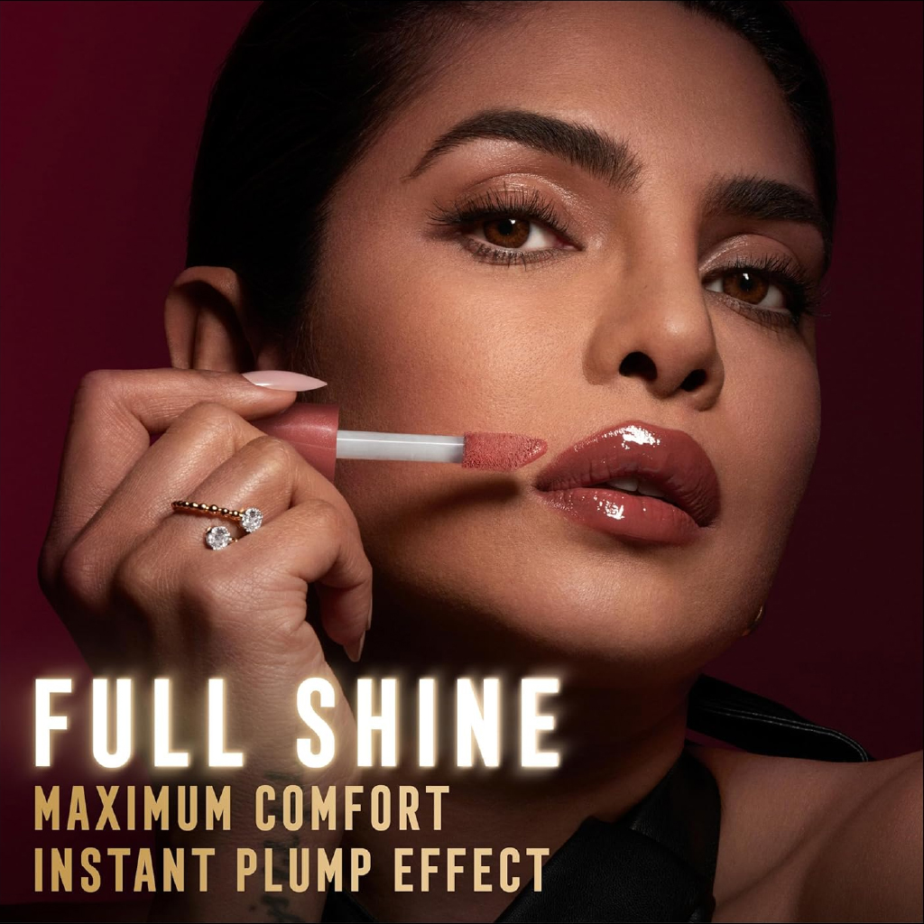 Max Factor, 2000 Calorie Lip Glaze 150 Caramel Swish, High-shine moisturizing lip gloss, 5.5 ml — typical gloss size