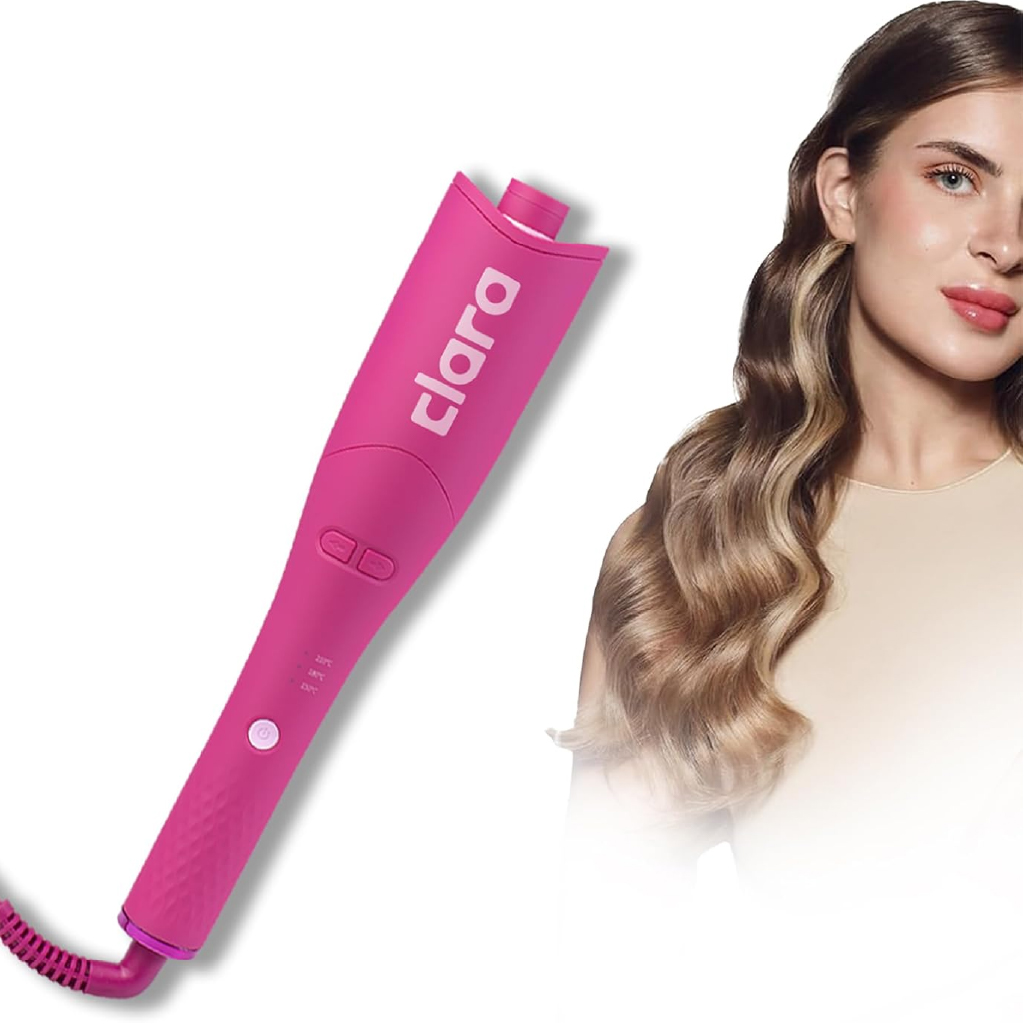 Clara, Autocurler Pink, Automatic curling device for effortless hairstyling