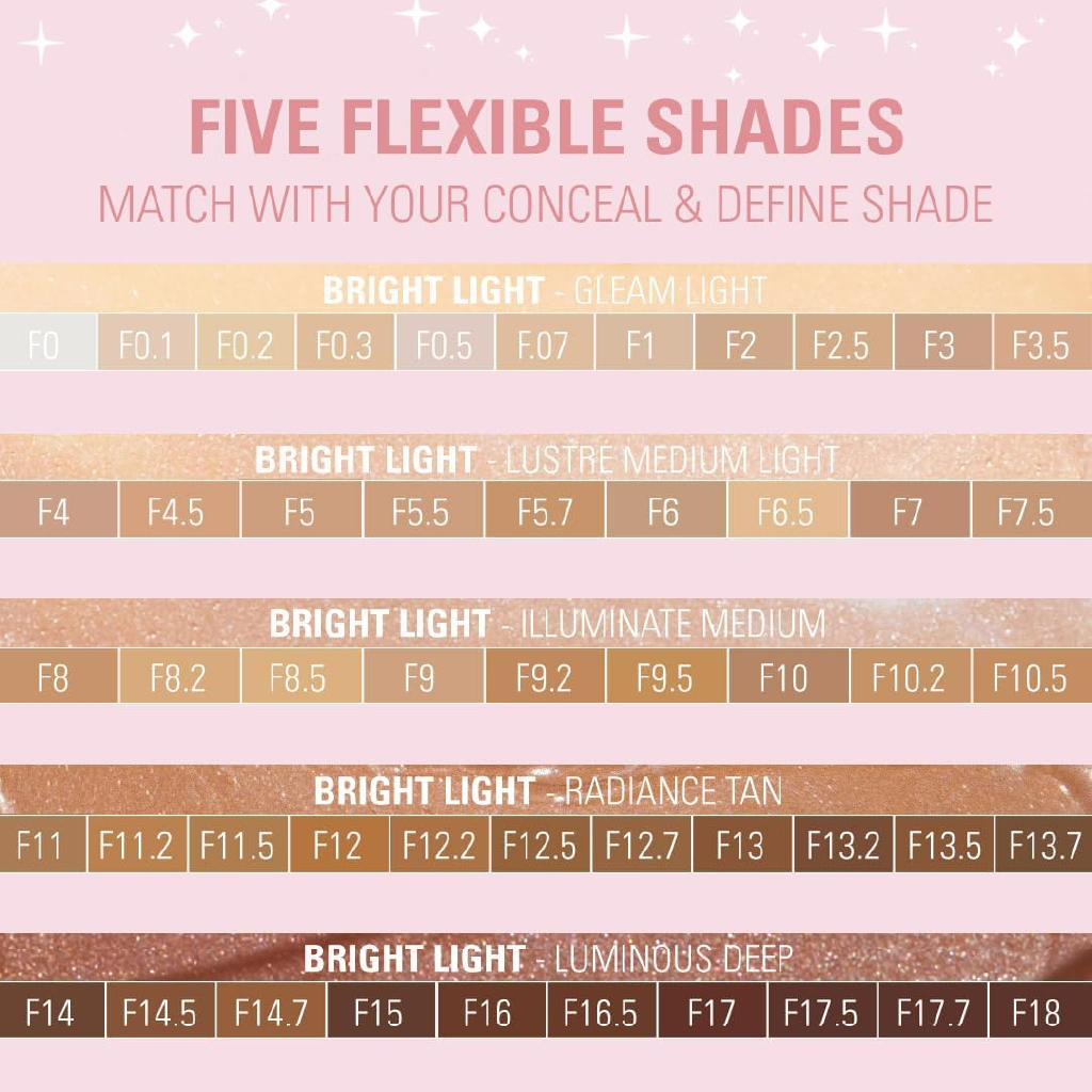 Makeup Revolution, Bright Light Face Glow, Luminous radiant finish for deep skin tones