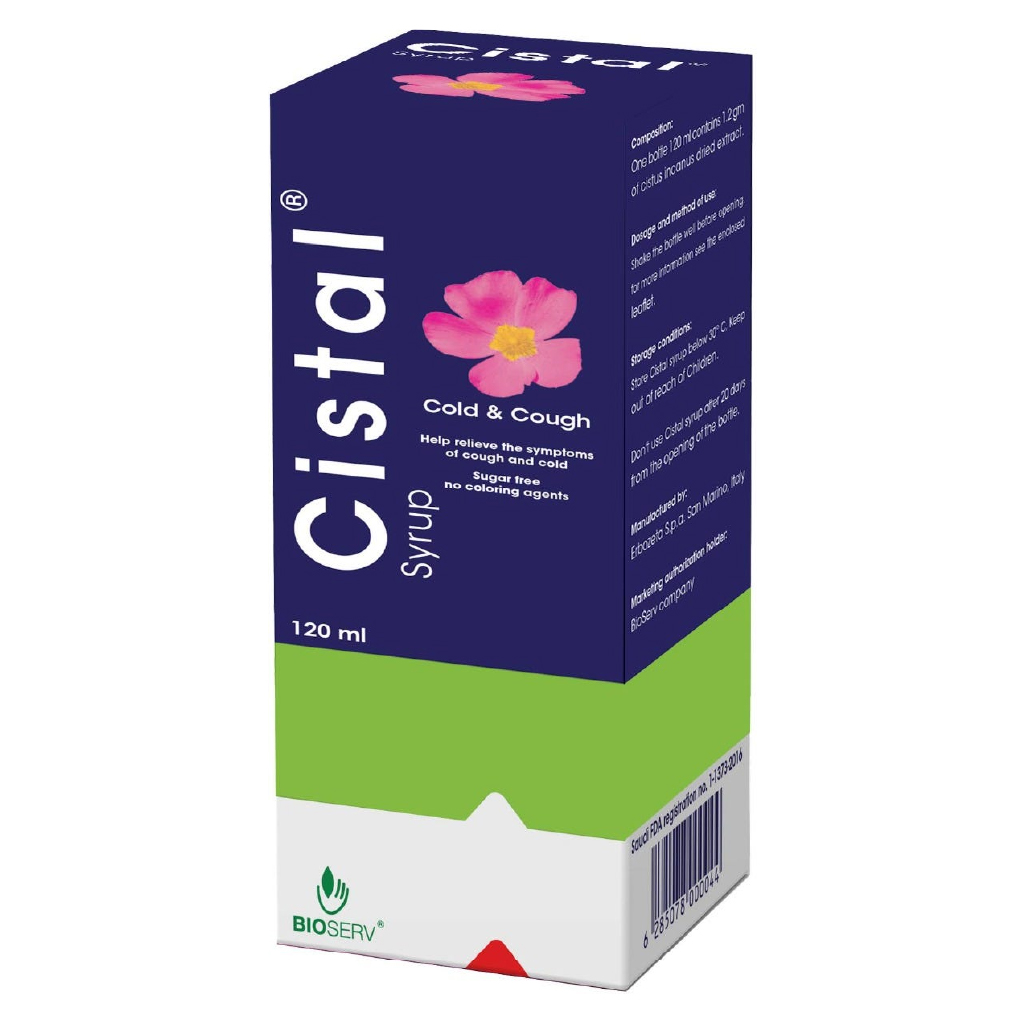 Cistal, Cold & Cough Syrup, Fast relief syrup for cold and cough symptoms, 120ml