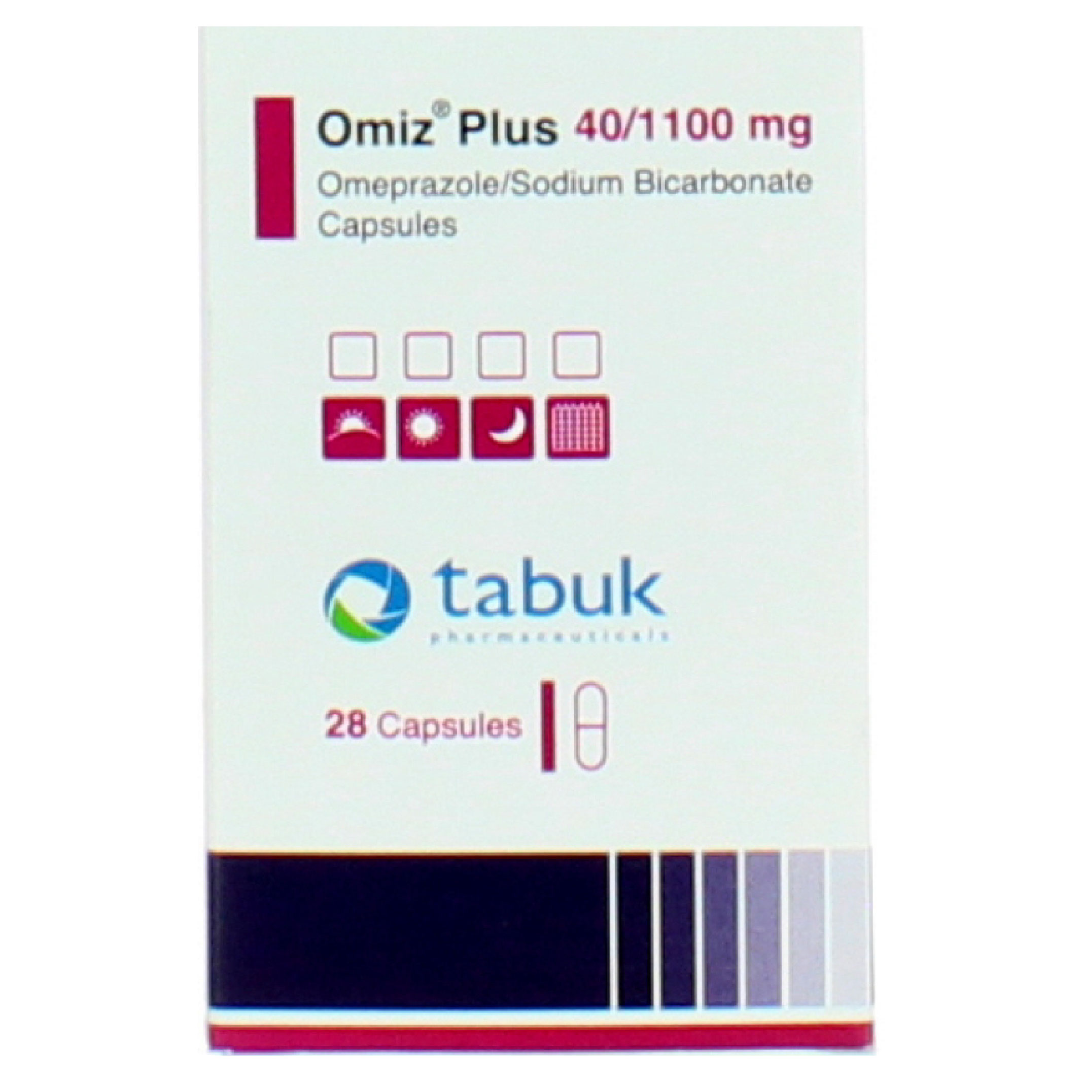 Omiz Plus 40 mg – Acid Reducer Capsules – 28 capsules