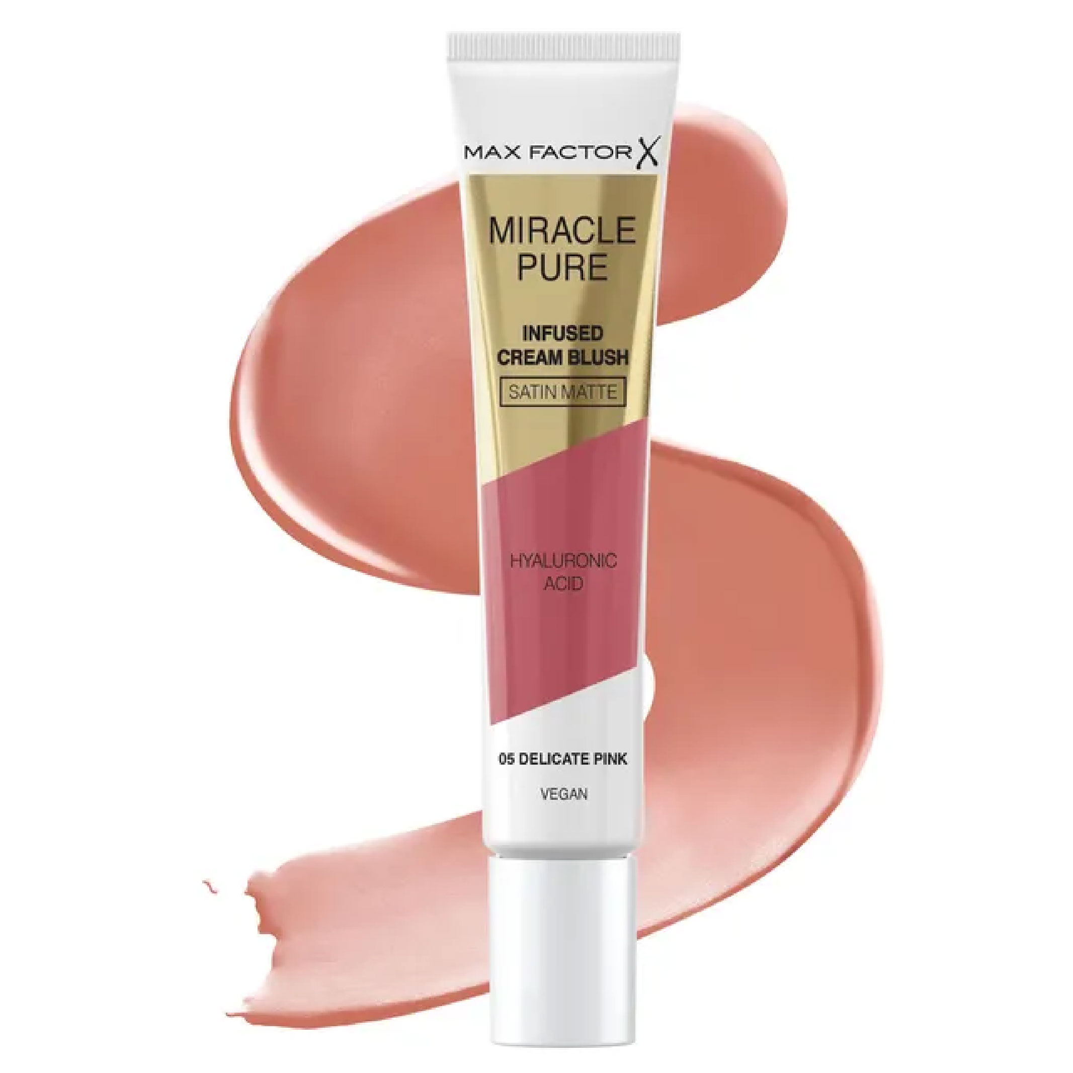 Max Factor Miracle Pure Cream-Infused Blush – 05 Delicate Pink – Hydrating Cream Blush