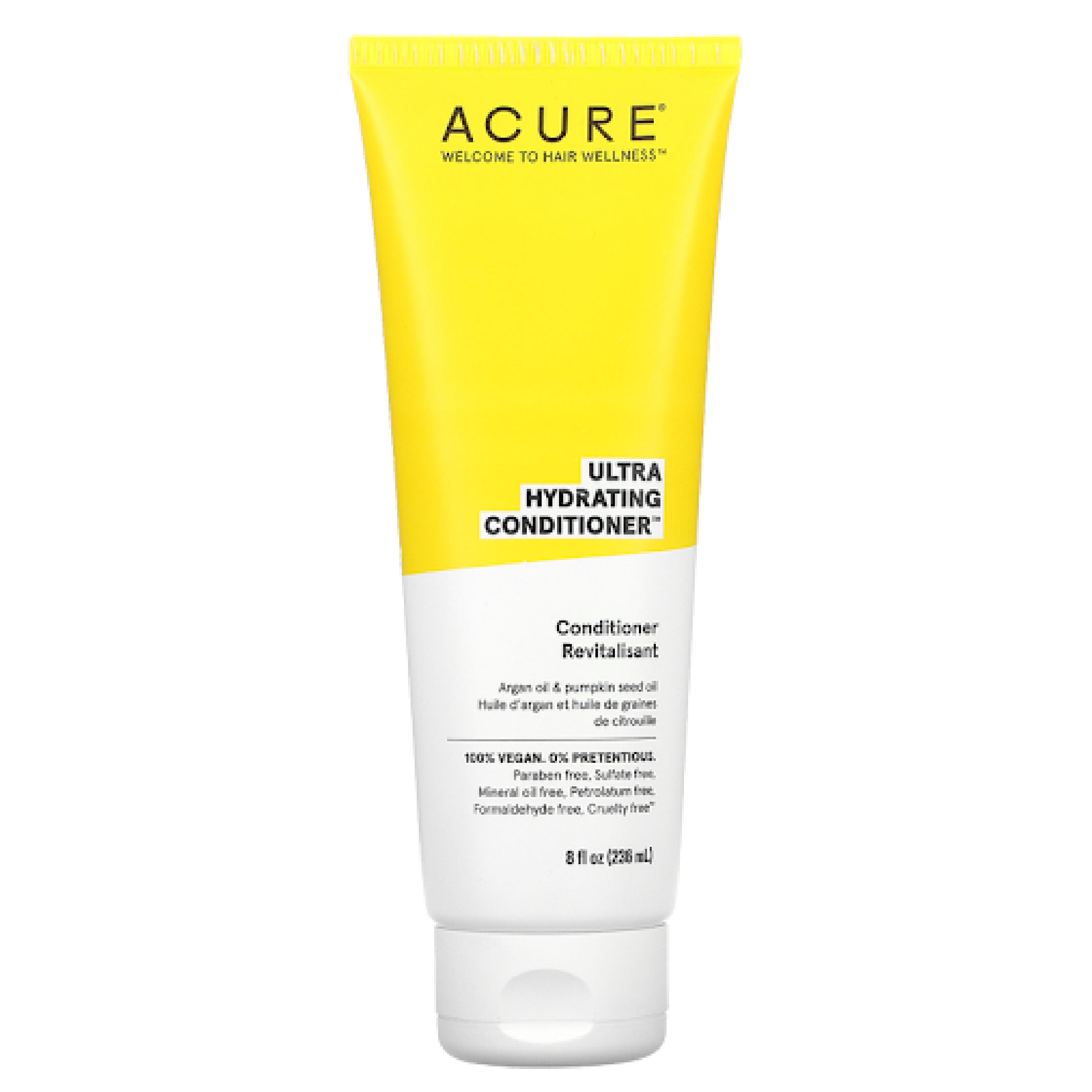 Acure, Ultra Hydrating Conditioner Argan & Pumpkin, Nourishing hair conditioner with argan and pumpkin, 236ml