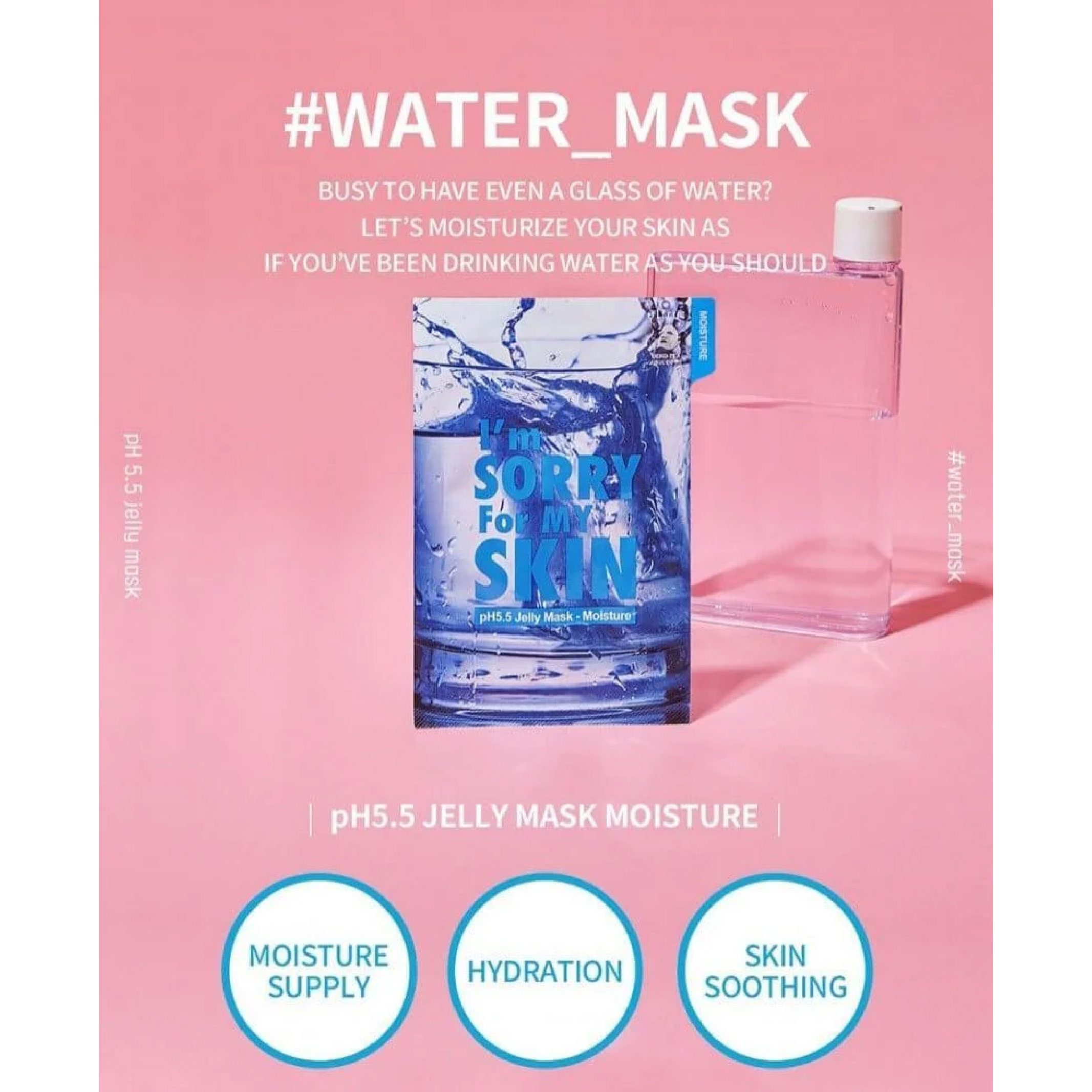 I’m Sorry For My Skin, pH 5.5 Jelly Mask Purifying, Purifying hydrating jelly mask for skin,