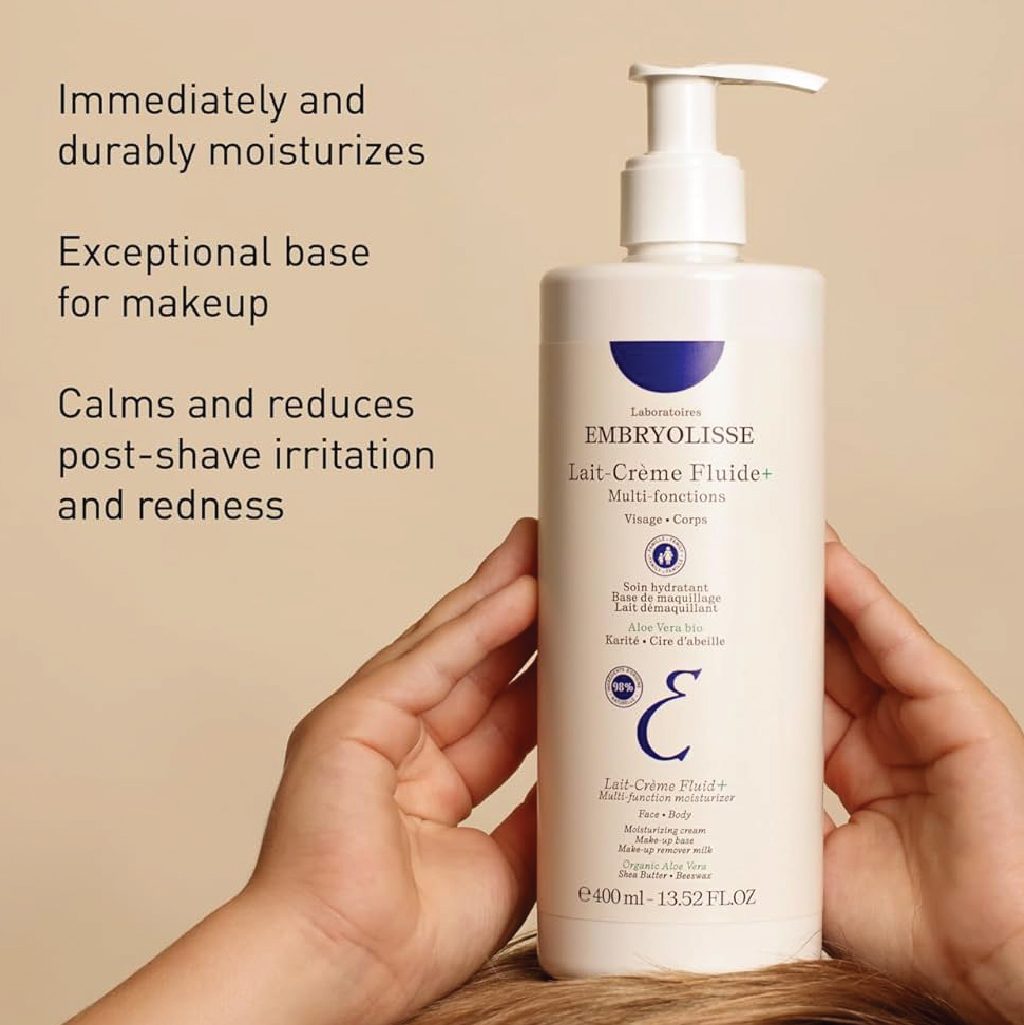 Lait Creme Fluid+, Green Lightweight Hydrating Emulsion for Daily Care, Daily moisturizing emulsion, 400ml