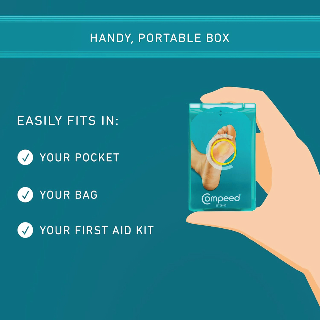 Compeed, Medium Callous Protective Plasters, Cushioning plasters for callus relief, 6 plasters