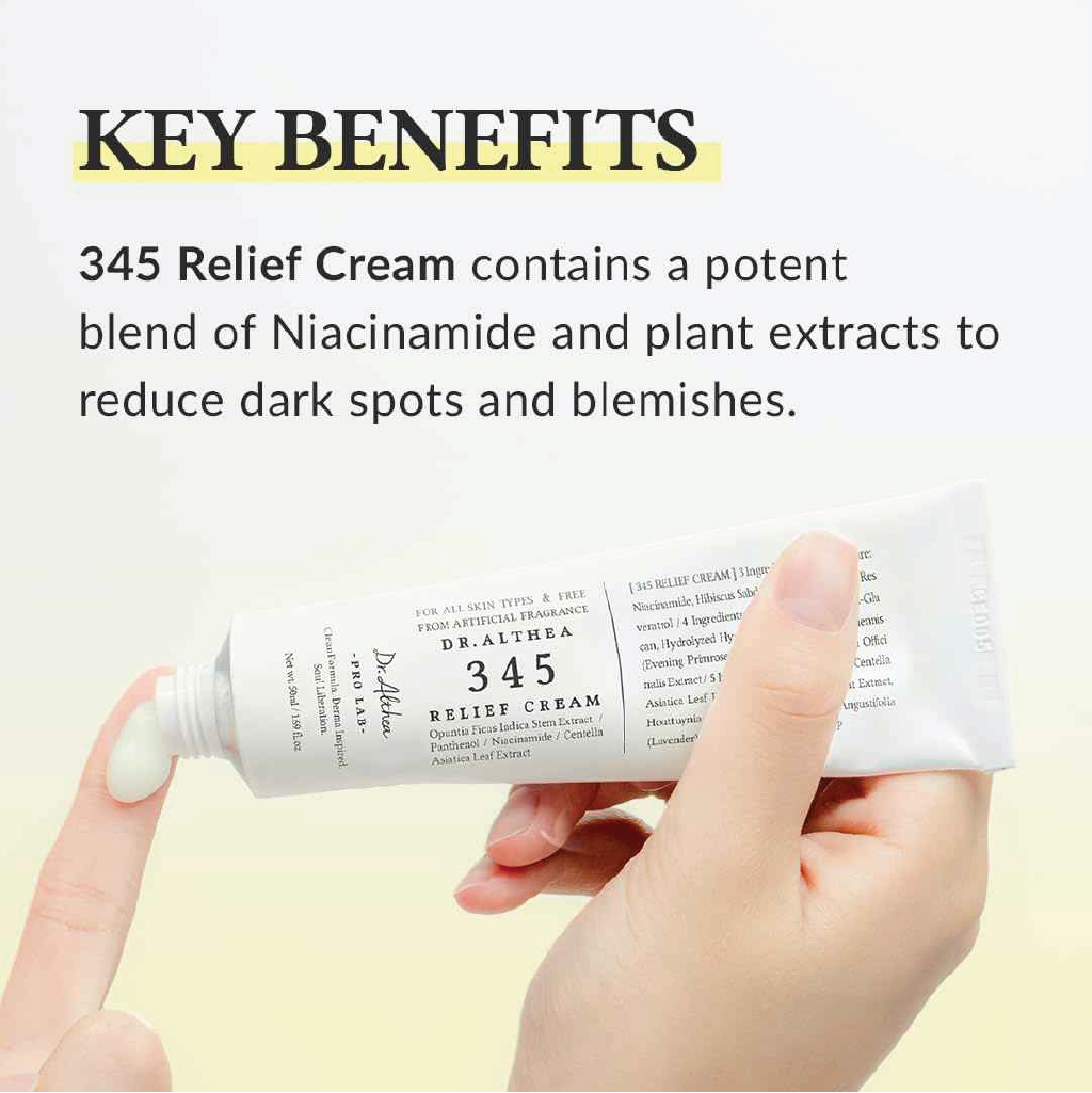 Dr. Althea, 345 Relief Cream, Multi-functional calming moisturizer for sensitive skin, 50ml