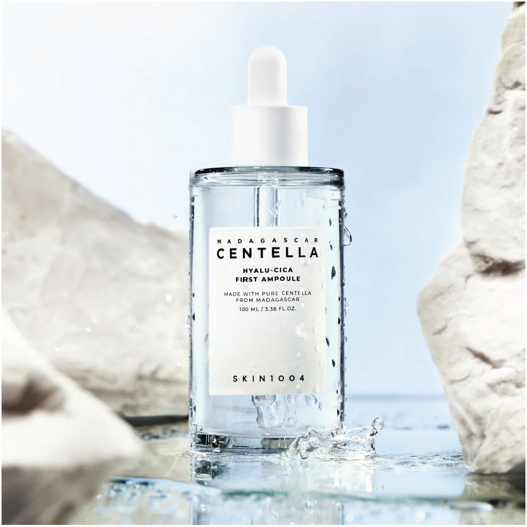 SKIN1004, Madagascar Centella Hyalu-Cica First Ampoule, Deep hydration serum with centella and hyaluronic acid, 100ml