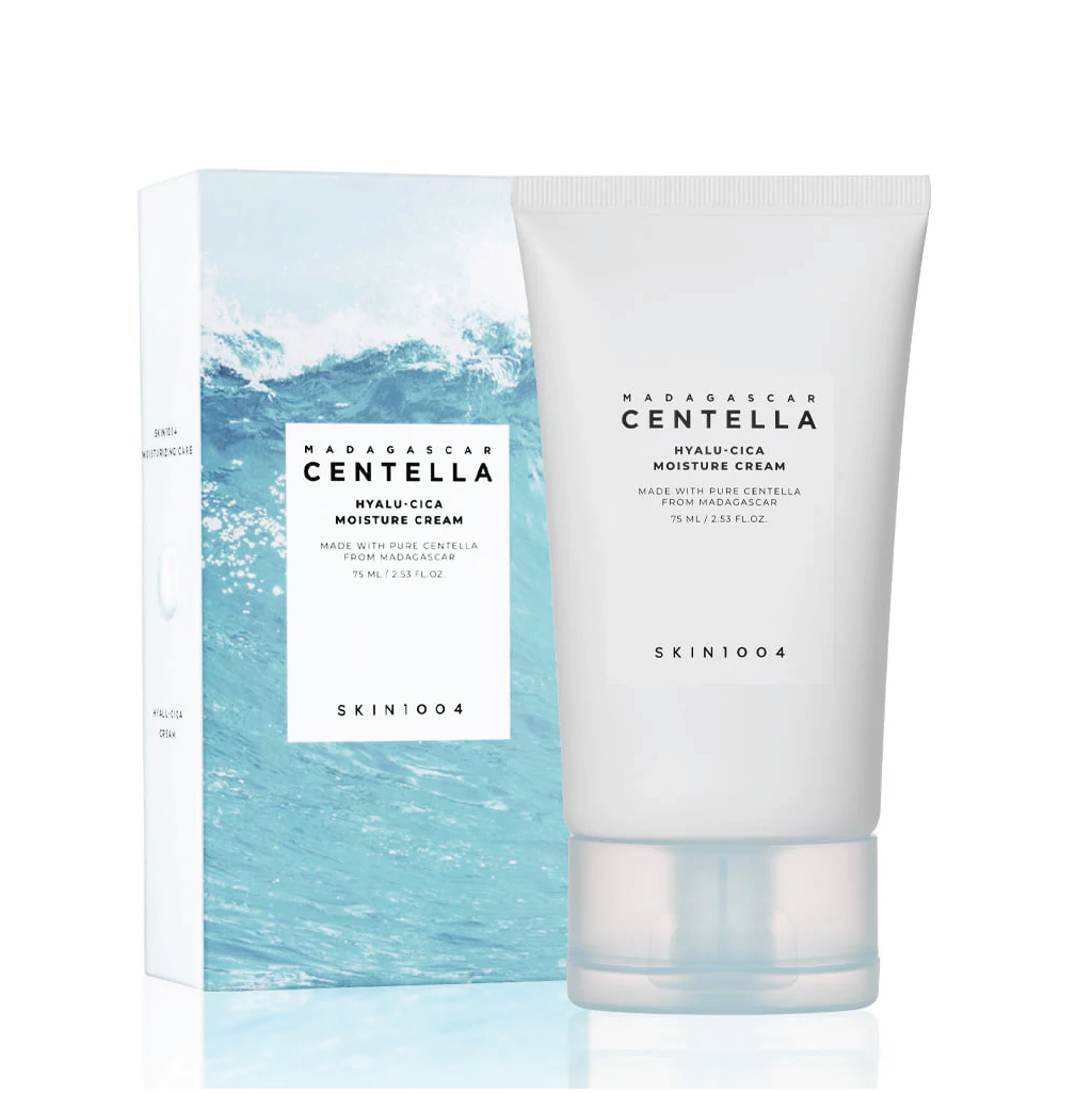 SKIN1004, Madagascar Centella Hyalu-Cica Moisture Cream, Long-lasting hydration cream with centella, 75ml