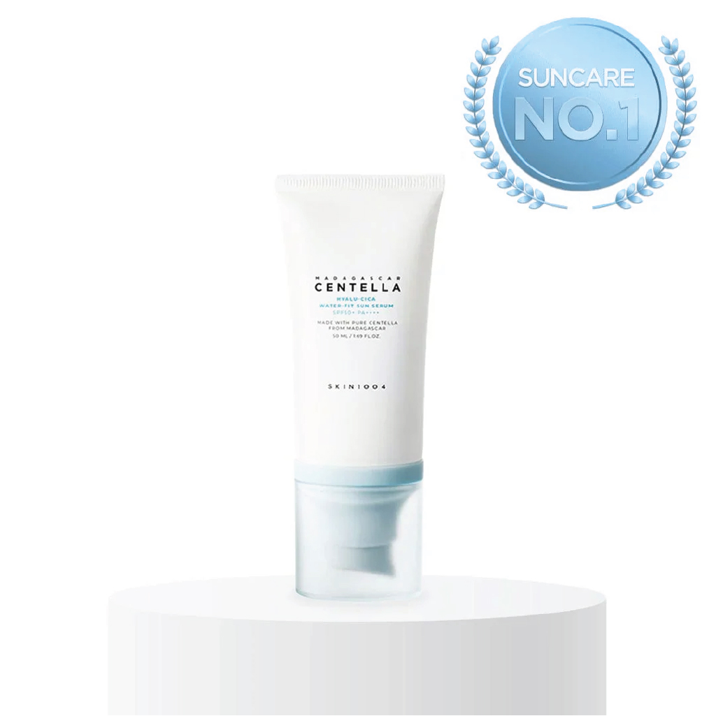 SKIN1004, Madagascar Centella Hyalu-Cica Water-Fit Sun Serum, Lightweight SPF protection with hydration, 50ml