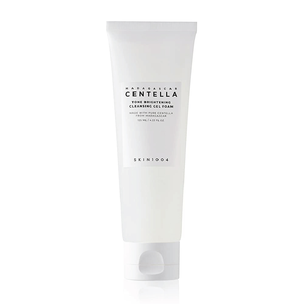 SKIN1004, Madagascar Centella Tone Brightening Cleansing Gel Foam, Glow-boosting gentle facial cleanser, 125ml