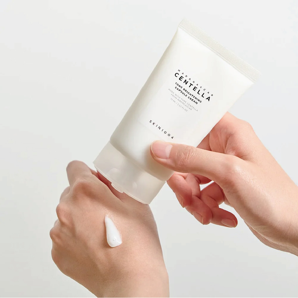 SKIN1004, Madagascar Centella Tone Brightening Capsule Cream, Repair and radiance boosting brightening cream, 75ml