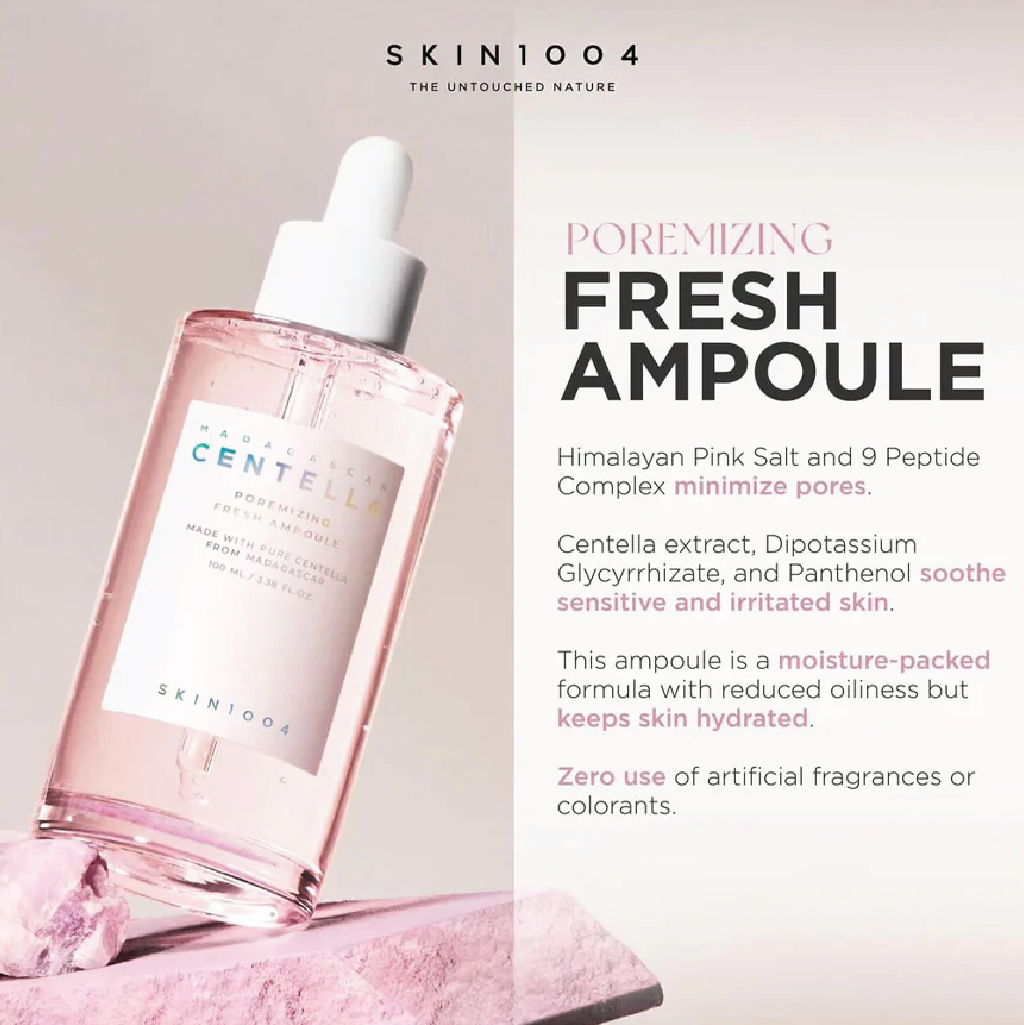 SKIN1004, Madagascar Centella Poremizing Fresh Ampoule, Pore-refining treatment with centella extract, 100ml