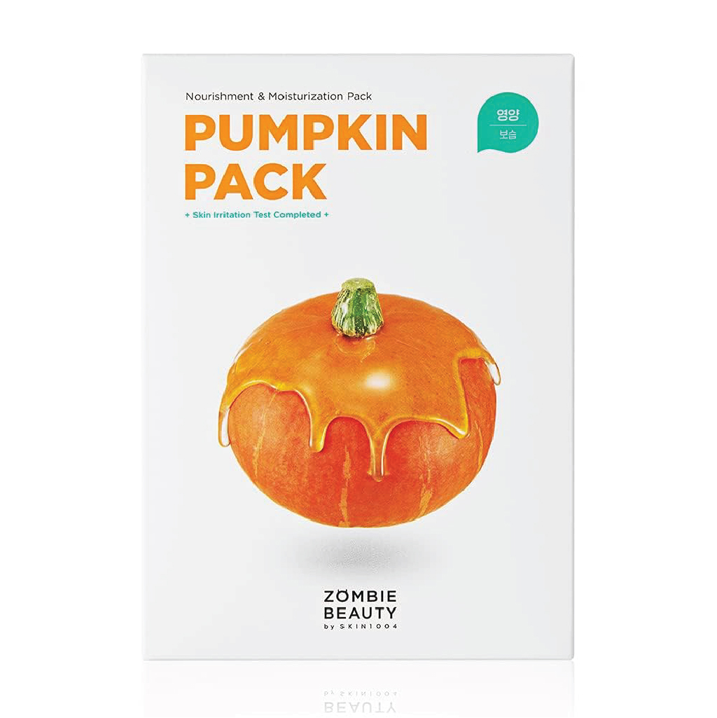 SKIN1004, Zombie Beauty Pumpkin Pack, Exfoliating pumpkin mask kit for radiant skin, Kit