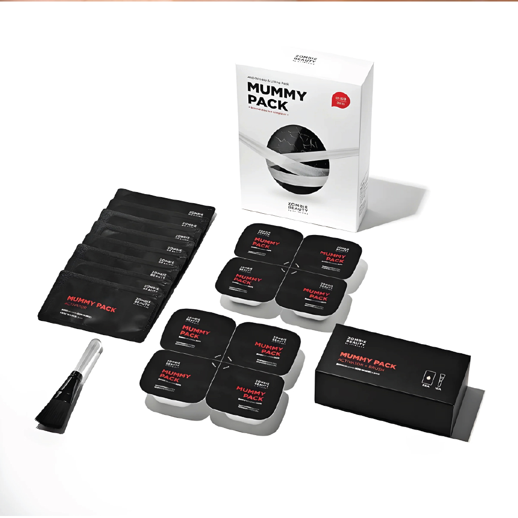 Skin1004, Zombie Beauty Mummy Pack and Activator Kit, Detox mask and booster set for skin renewal, standard size