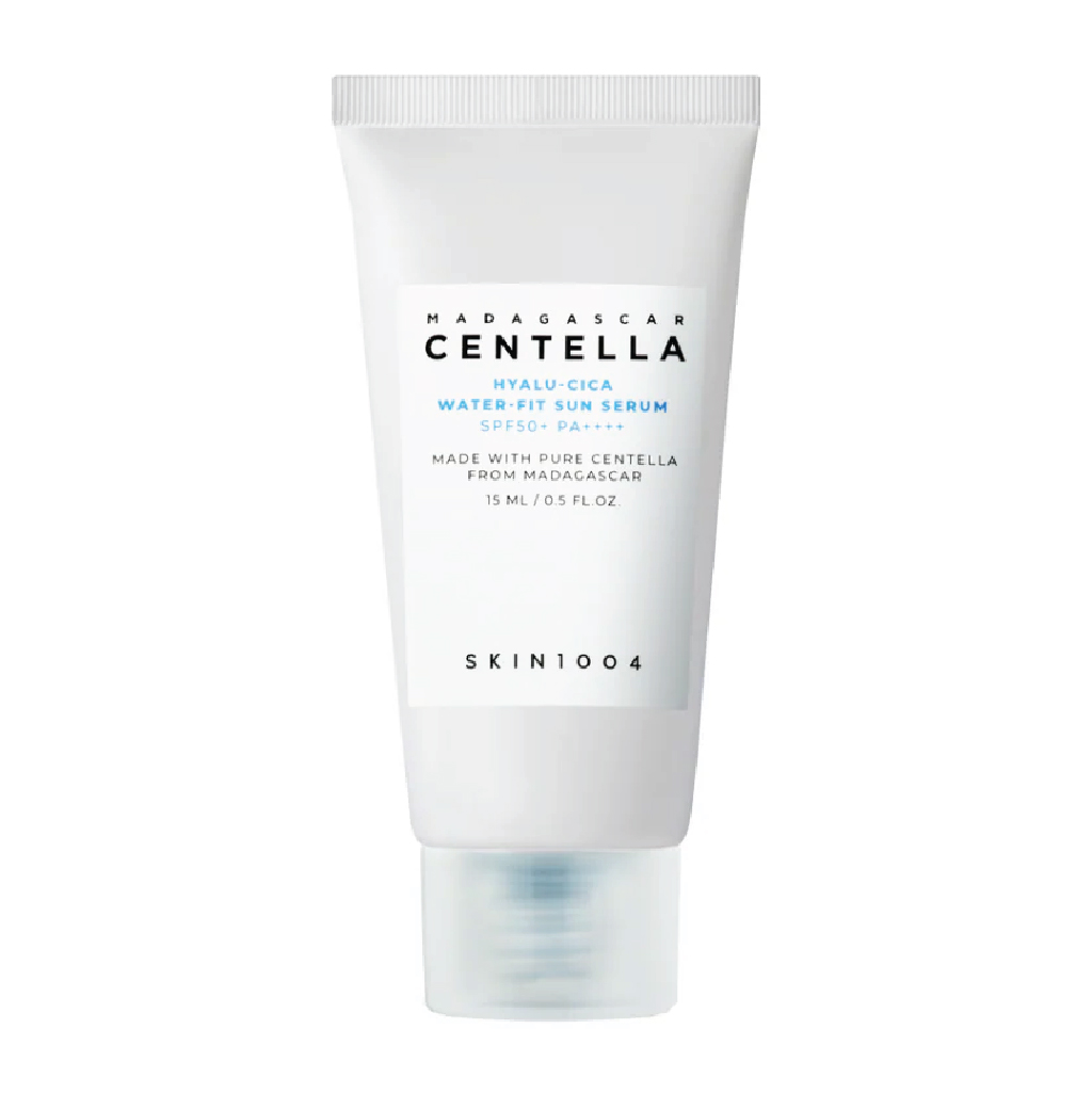 Skin1004, Cica Waterfit Sun Serum Mini, Travel-size SPF hydration serum with soothing effects, 50ml