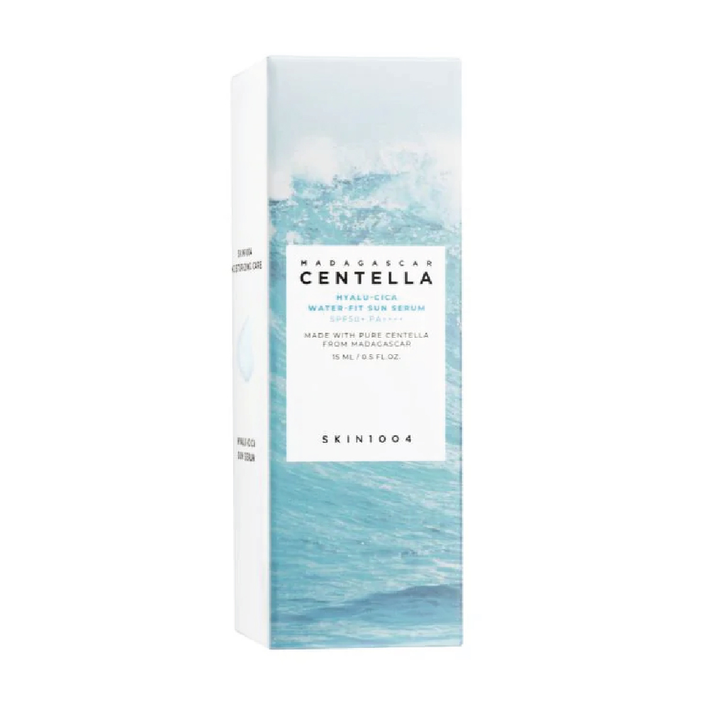 Skin1004, Cica Waterfit Sun Serum Mini, Travel-size SPF hydration serum with soothing effects, 50ml