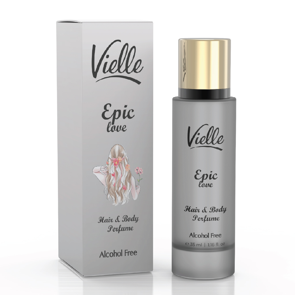 Vielle, Hair & Body Perfume Epic Love, Romantic perfume for hair and body, 35ml