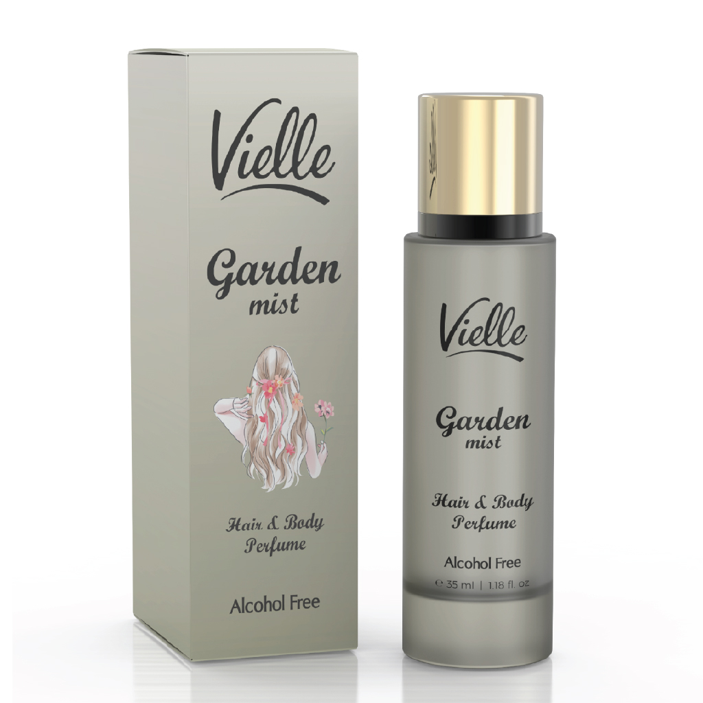 Vielle, Hair & Body Perfume Garden Mist, Light floral perfume for hair and body, 35ml