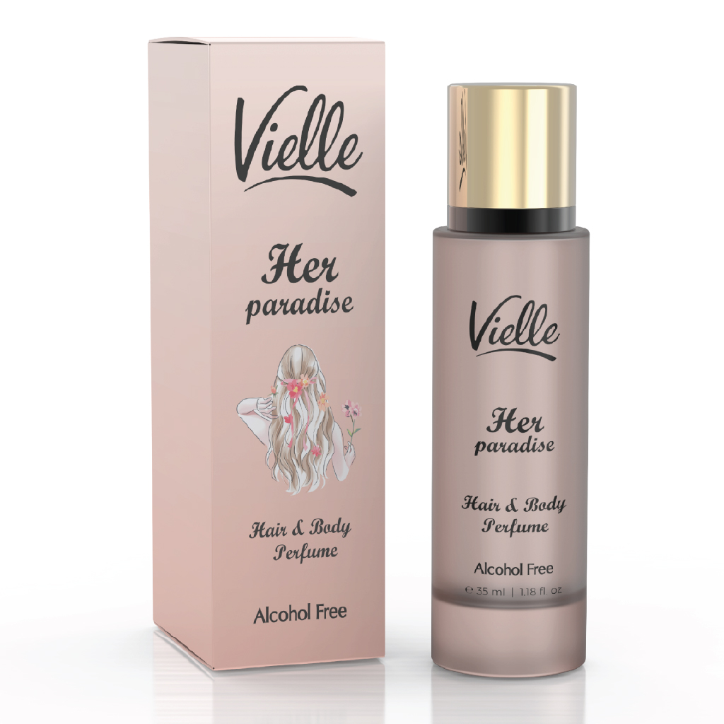 Vielle, Hair & Body Perfume Her Paradise, Exotic perfume for hair and body, 35ml
