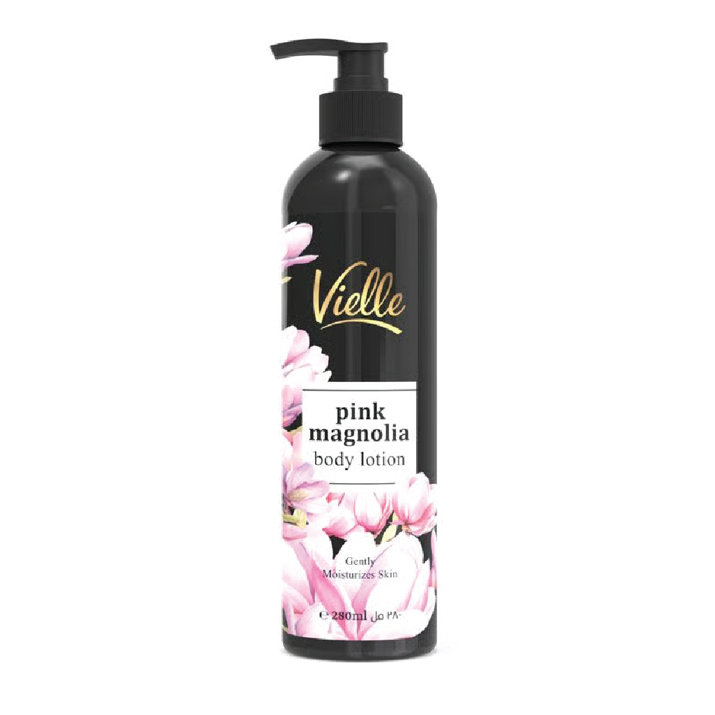 Vielle, Body Lotion Pink Magnolia, Hydrating floral body lotion for soft skin, 280ml