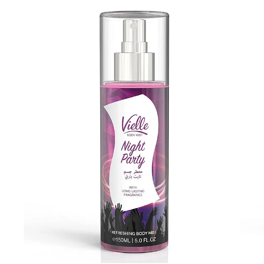 Vielle, Body Mist Night Party, Long-lasting evening fragrance body mist, 150ml