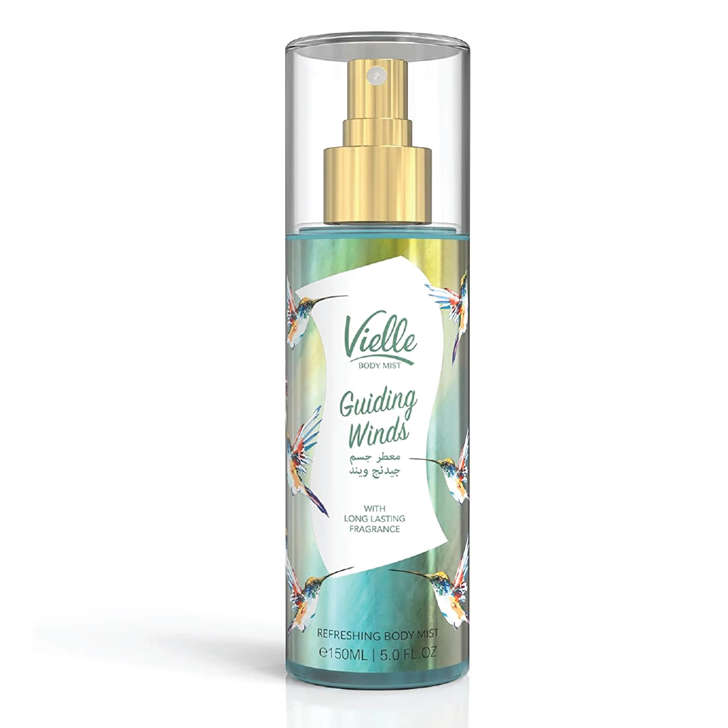 Vielle, Body Mist Guiding Winds, Light airy scented refreshing body mist, 150ml