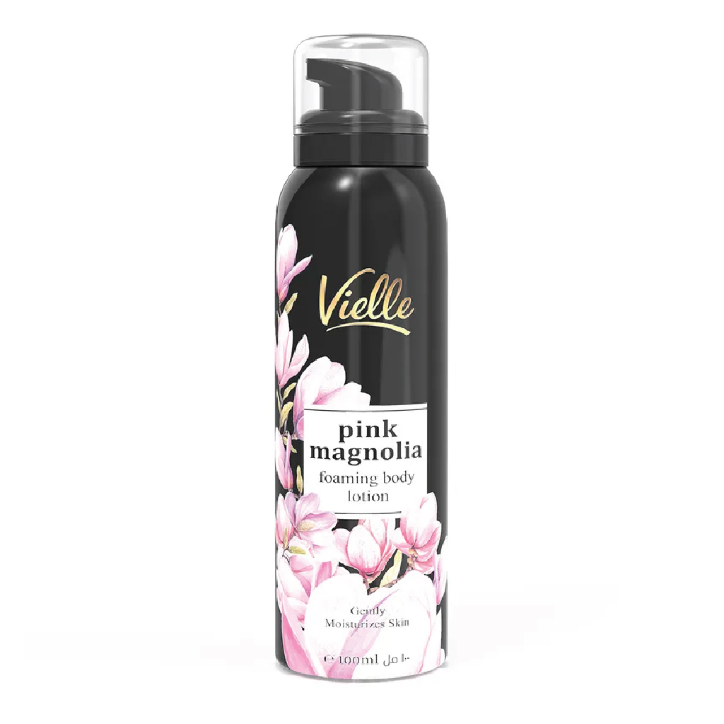 Vielle, Foaming Lotion Pink Magnolia, Gentle foaming lotion with floral scent, 100ml