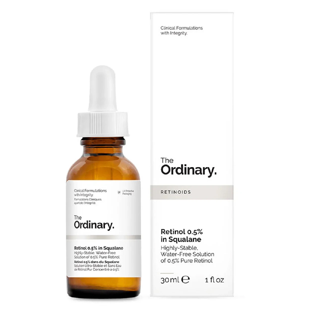 The Ordinary, Retinol 0.5% in Squalane, Anti-aging retinol serum in moisturizing squalane, 30ml