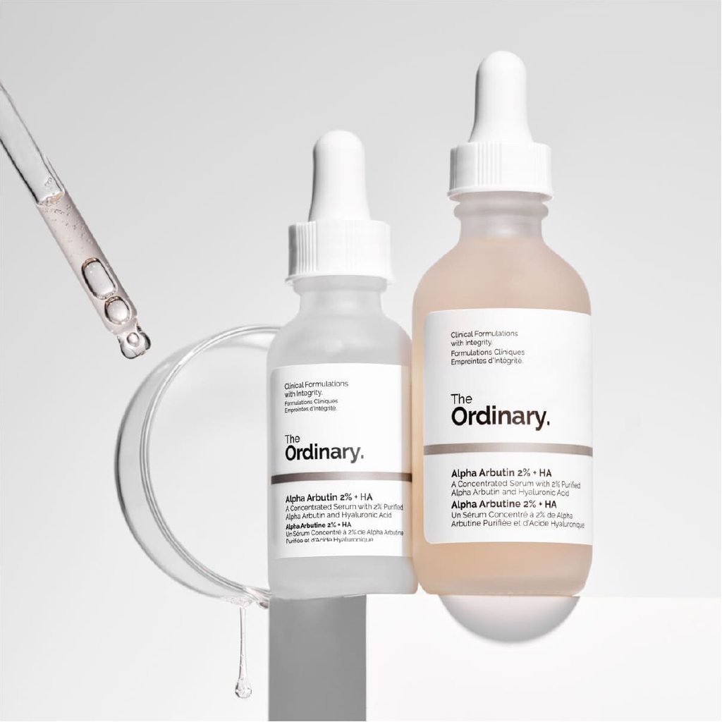 The Ordinary, Alpha Arbutin 2% + Hyaluronic Acid Serum, Brightening serum with hydrating properties, 30ml