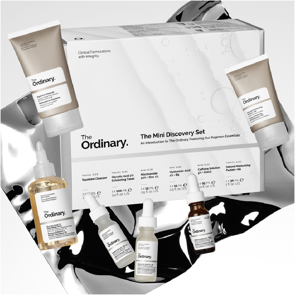 The Ordinary, Mini Discovery Set, Sample set of popular skincare treatments, Set