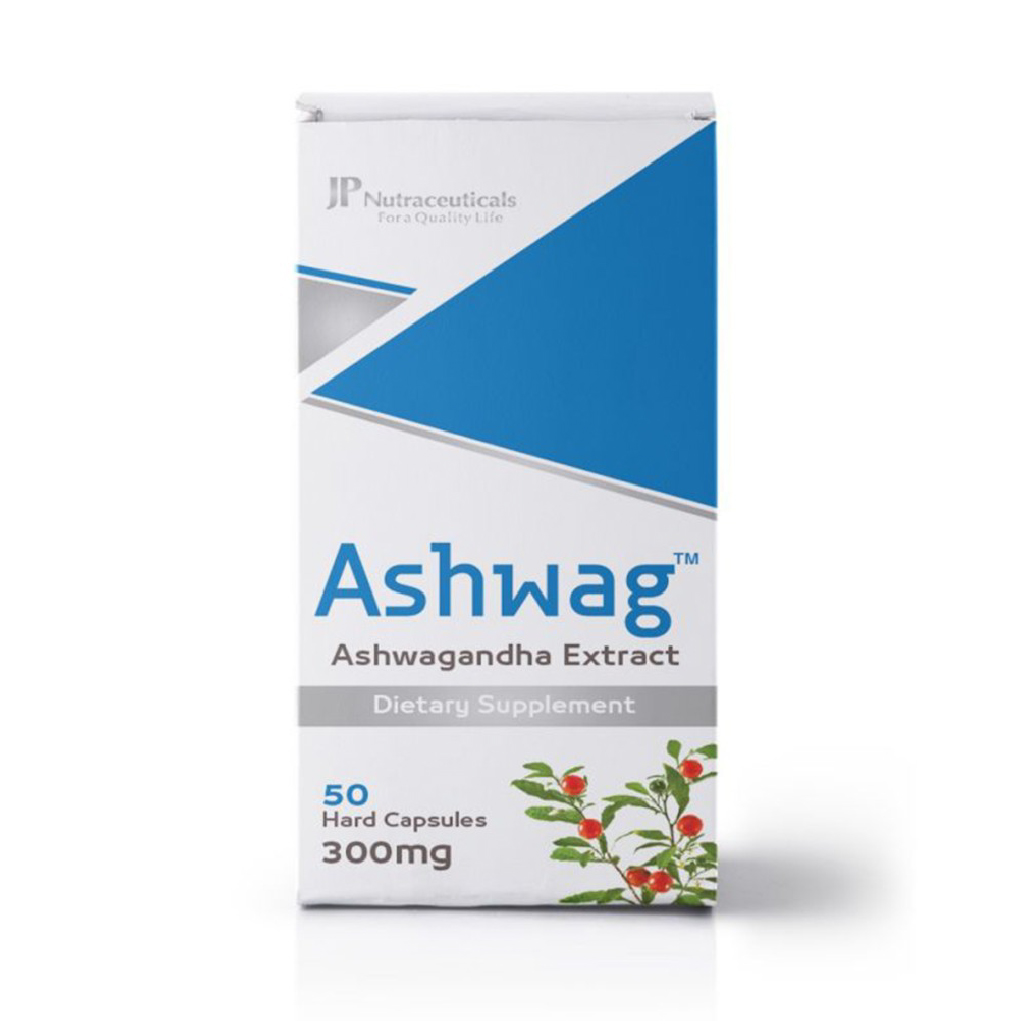 JP, Ashwaq 300mg Capsules, Herbal supplement for stress and vitality, 50 capsules