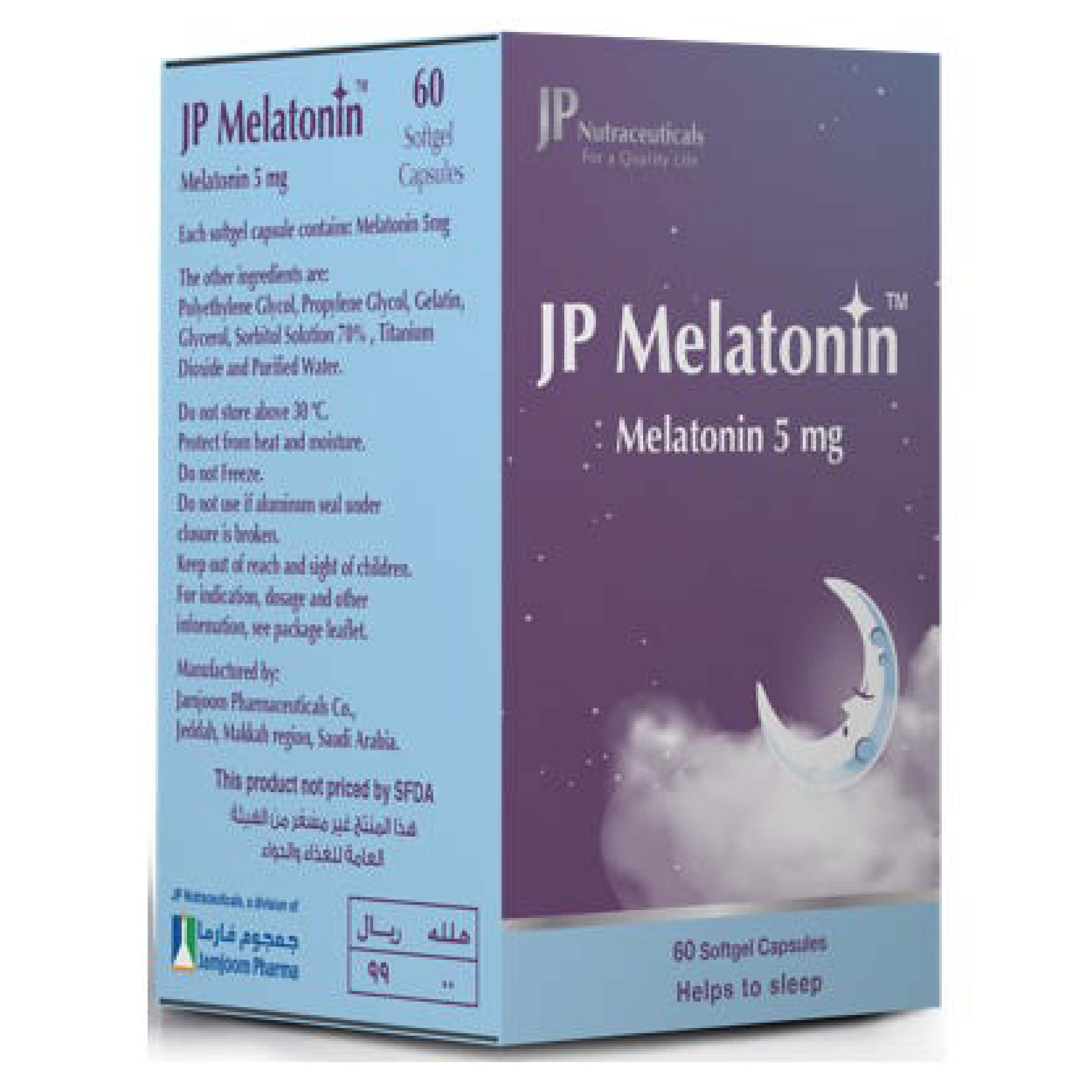 Jp Melatonin 5 mg 60 Tablets