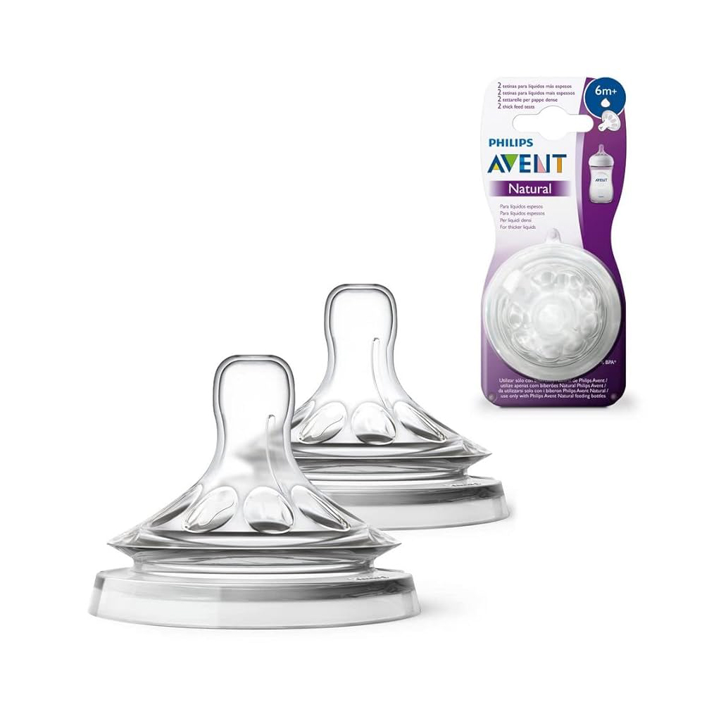 Philips Avent, Natural 2.0 teats, Soft silicone teats for 6 months and older, 2 pcs