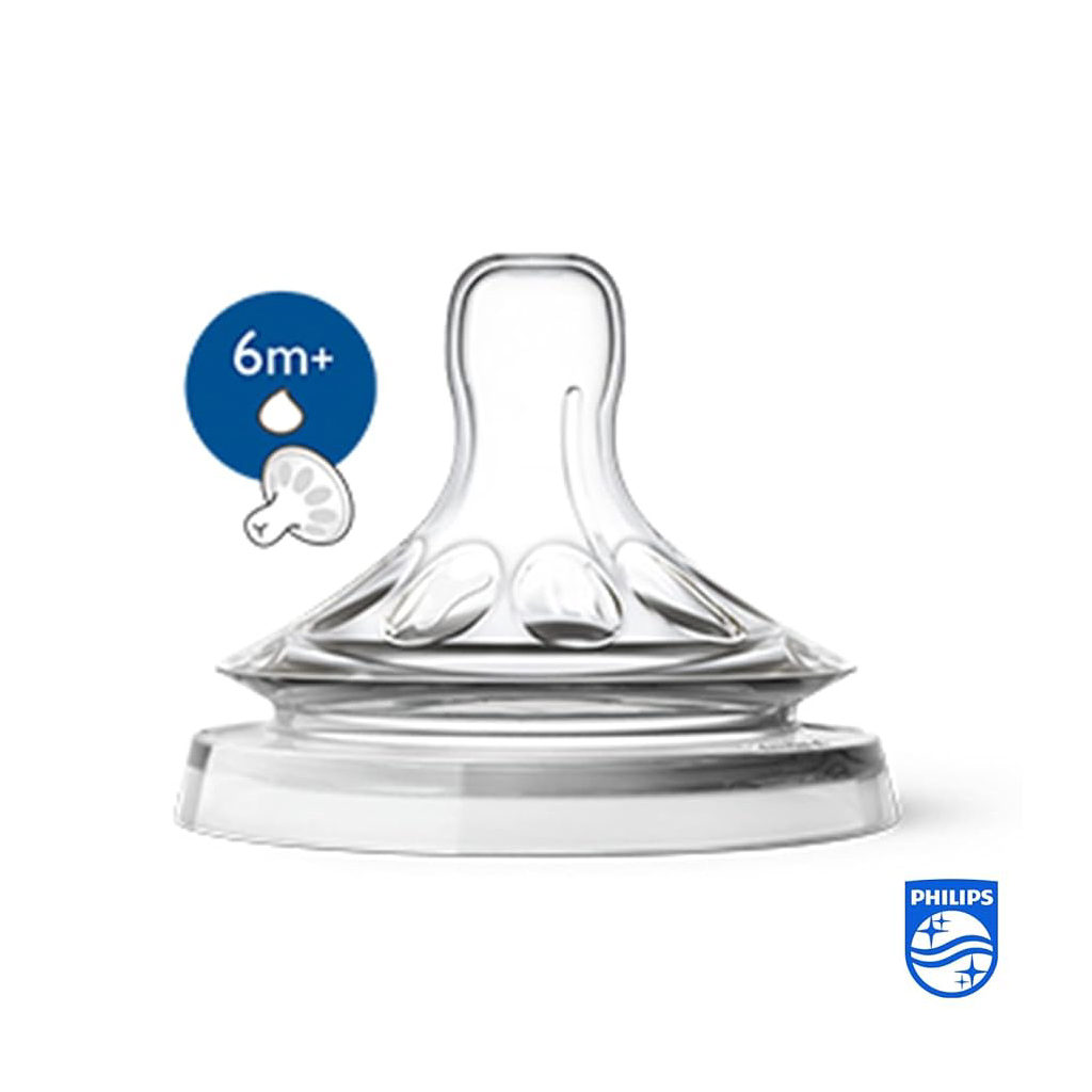 Philips Avent, Natural 2.0 teats, Soft silicone teats for 6 months and older, 2 pcs