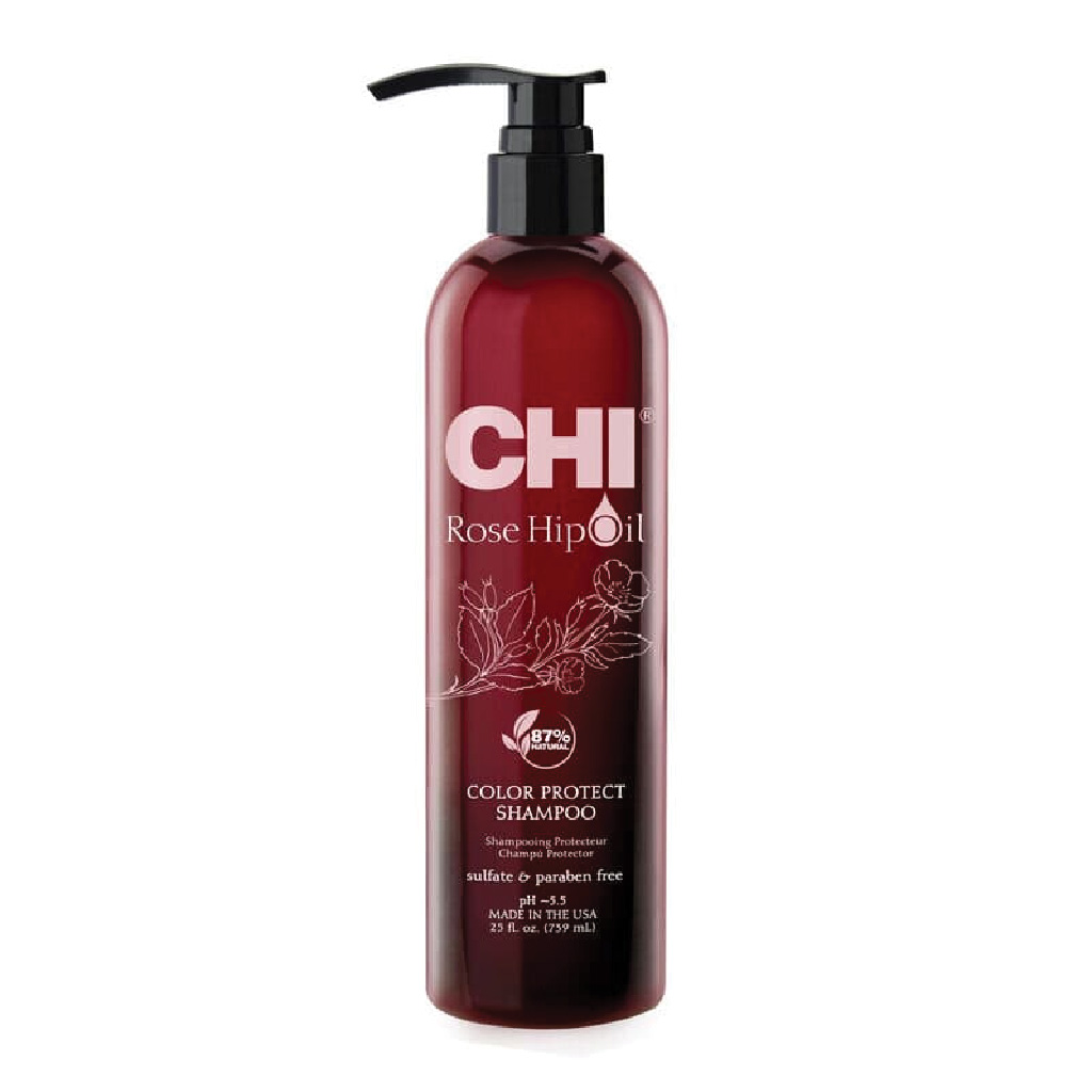 Chi, Rose Hip Oil Shampoo, Nourishing shampoo with rose hip oil for shine