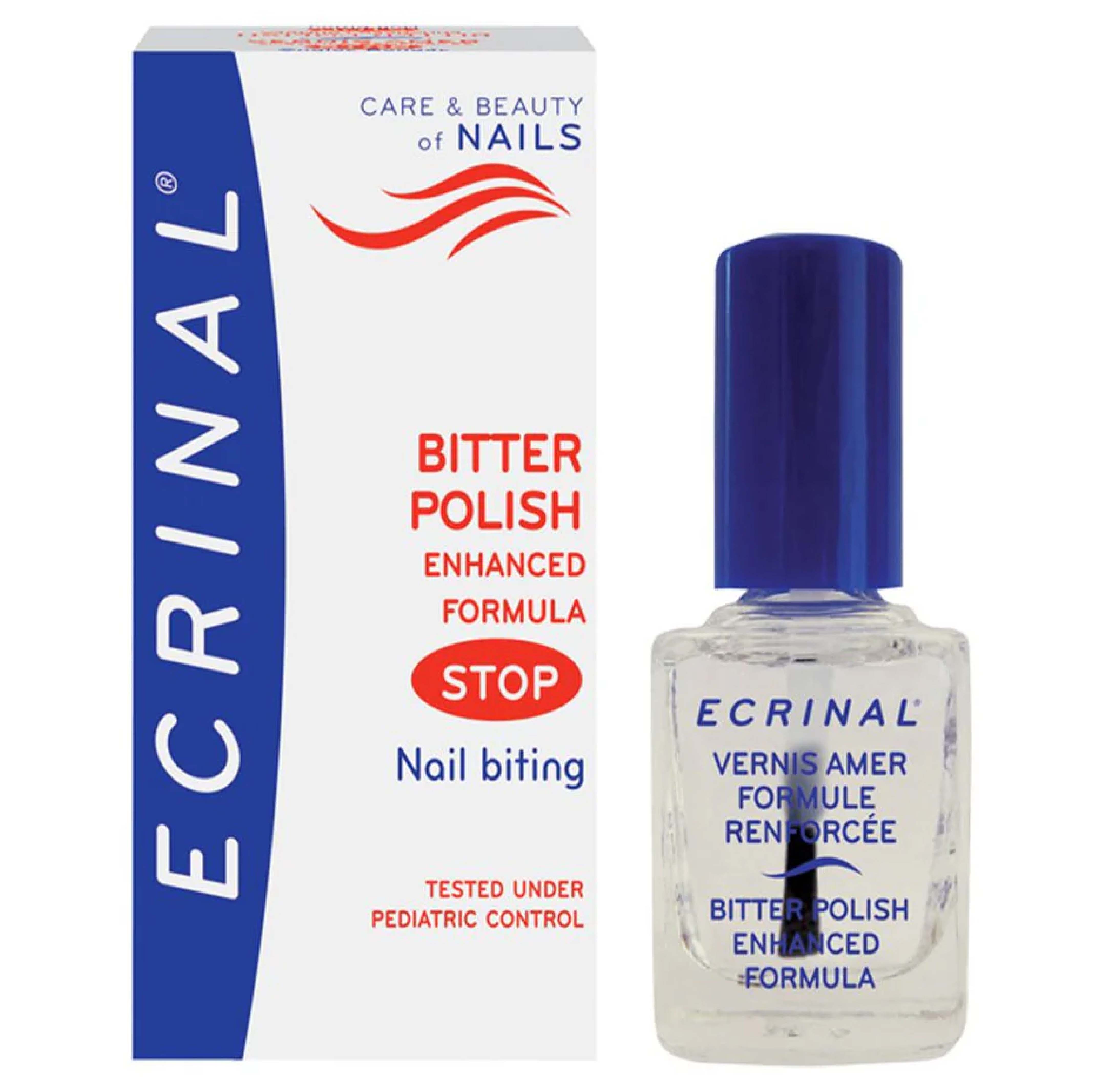Ecrinal, Serum Bitter Polish Enhanced Formula, Anti-nail biting serum with bitter formula to discourage nail biting, 10ml