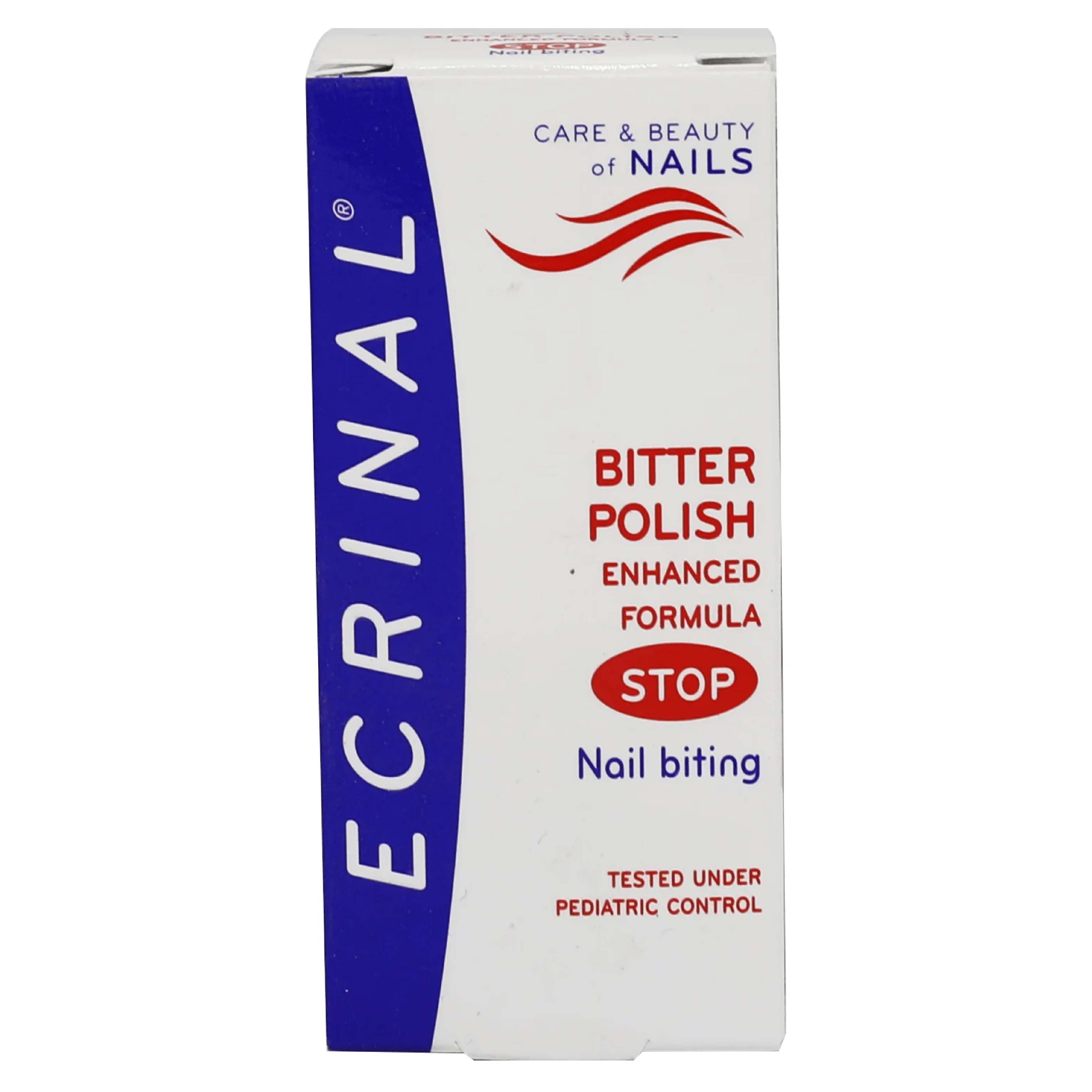 Ecrinal, Serum Bitter Polish Enhanced Formula, Anti-nail biting serum with bitter formula to discourage nail biting, 10ml