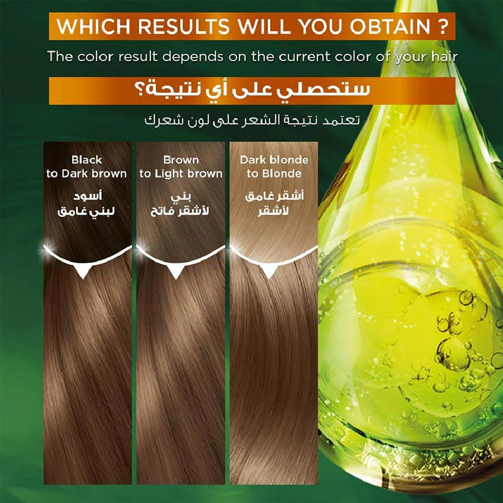 غارنييه، صبغة كريم للشعر بلون طبيعي ولمعان، كولور ناتشورالز هير كولور ٥١٣٢ نود ميديوم براون