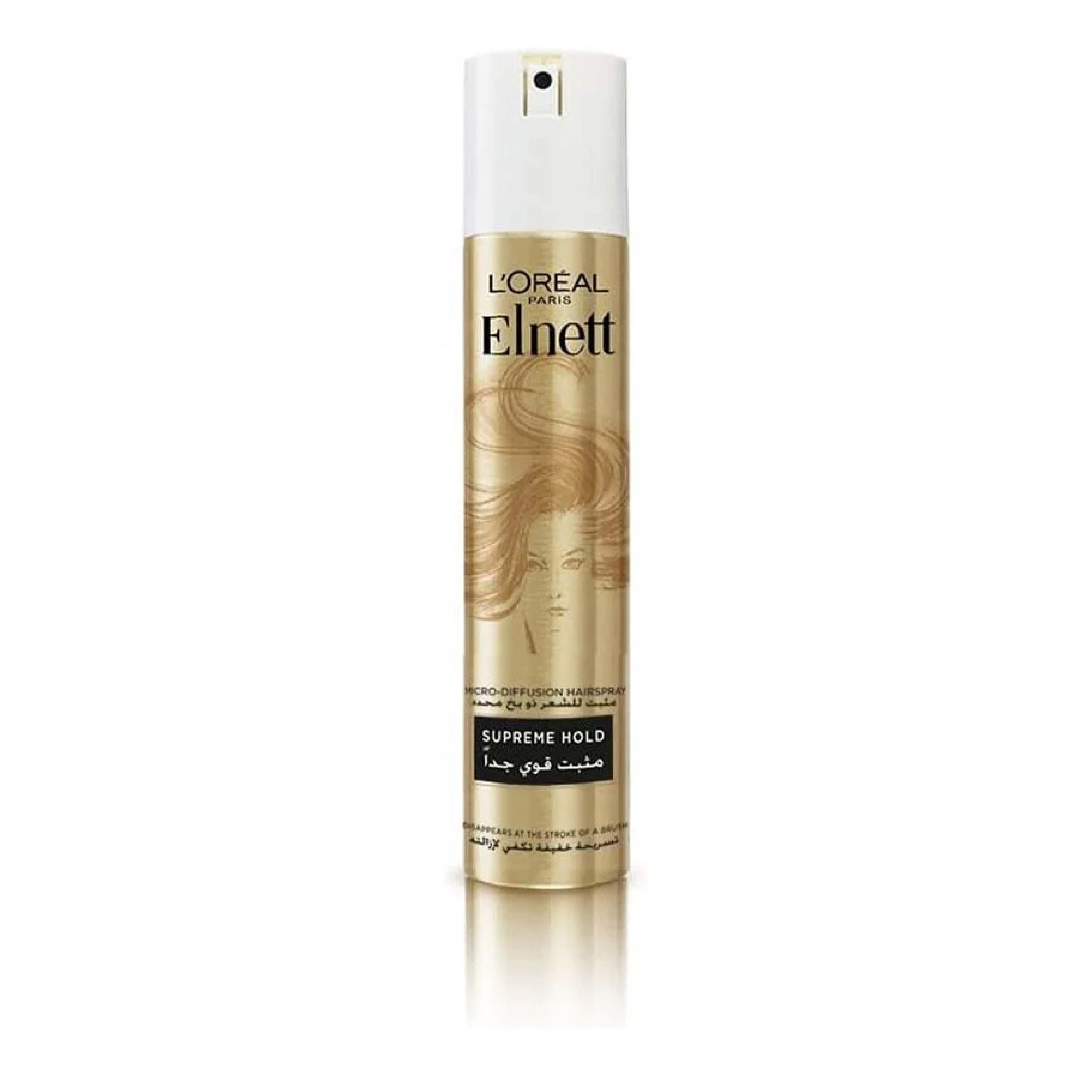 Elnett, Supreme Hold Hair Spray, Strong hold hairspray for lasting style, 200ml