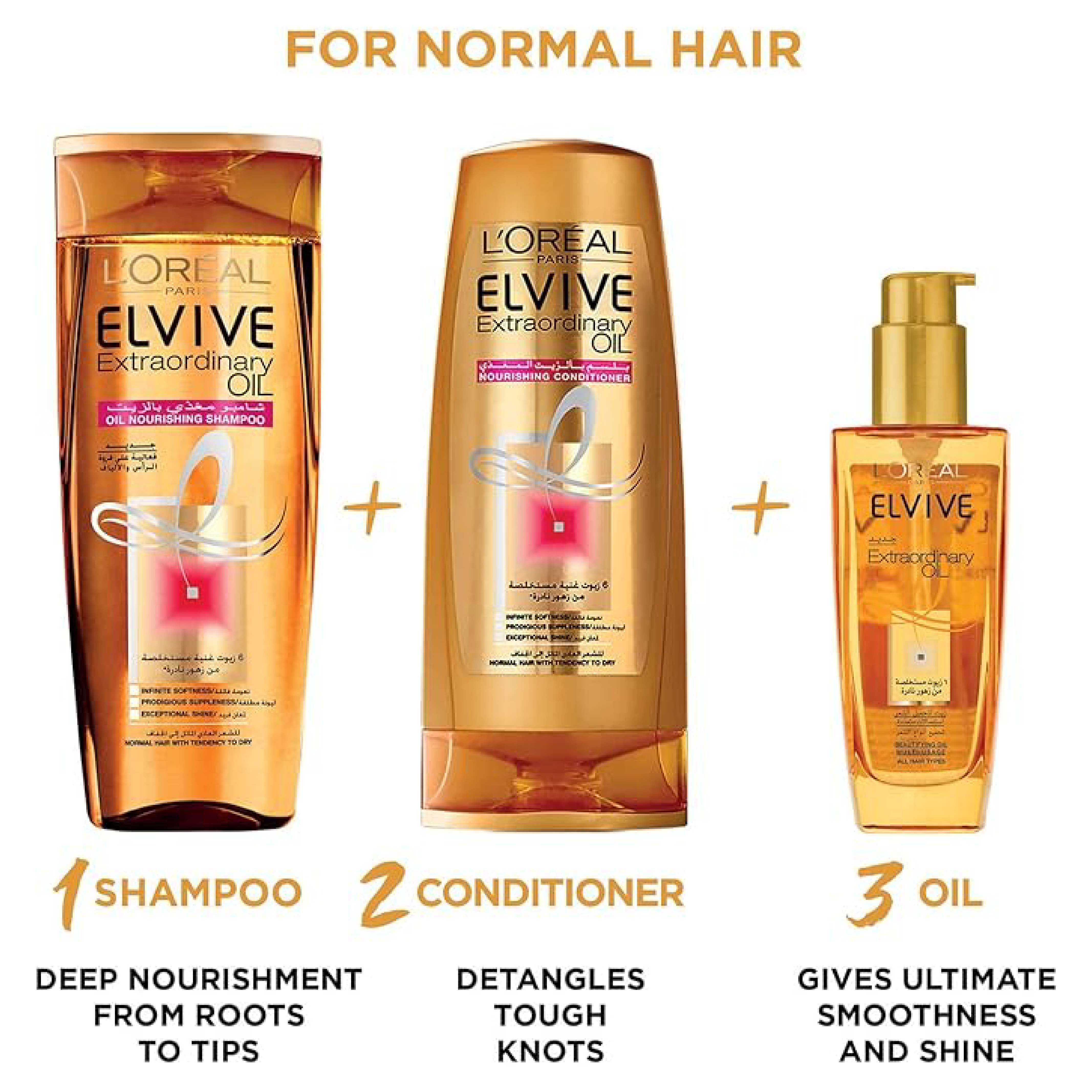 Elvive Ex. Oils Dry/V.Dry Sh 200 ml